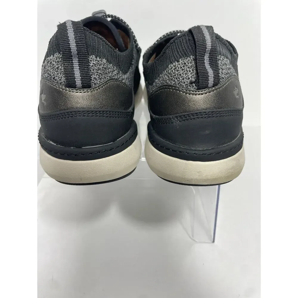 Cobb Hill Shoes Womens 9.5 Skylar Bungee Sneaker C17729 Gray w/ Black Comfort